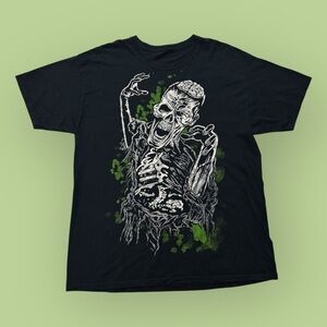 Vintage Y2K Zombie Glow In Dark Graphic Tee